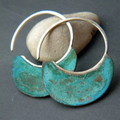Pendientes vintage de turquesa de segunda mano
