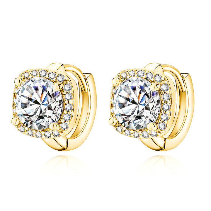 Nadine | Pendientes Cuadrados Dorados