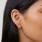 Pendientes Artie de cristal y oro
