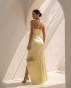 Opaline · Vestido asimétrico de satén