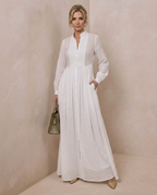 Épure · Vestido largo minimalista de cuello alto
