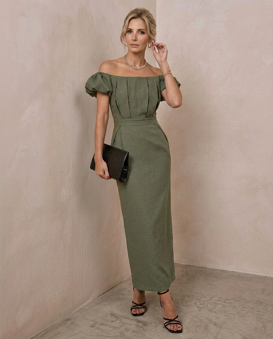 Élise · Vestido elegante de silueta entallada