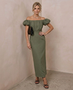 Élise · Vestido elegante de silueta entallada