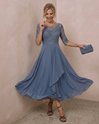 Dentelle · Vestido midi de encaje refinado