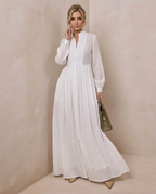 Épure · Vestido largo minimalista de cuello alto