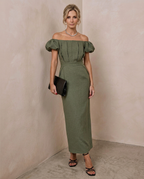 Élise · Vestido elegante de silueta entallada