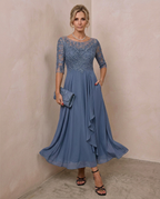 Dentelle · Vestido midi de encaje refinado
