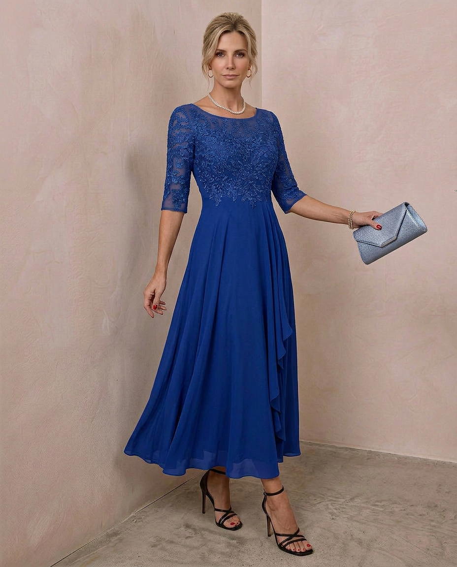 Dentelle · Vestido midi de encaje refinado