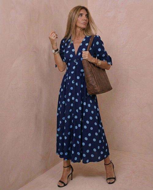 Azura · Vestido maxi de inspiración tropical