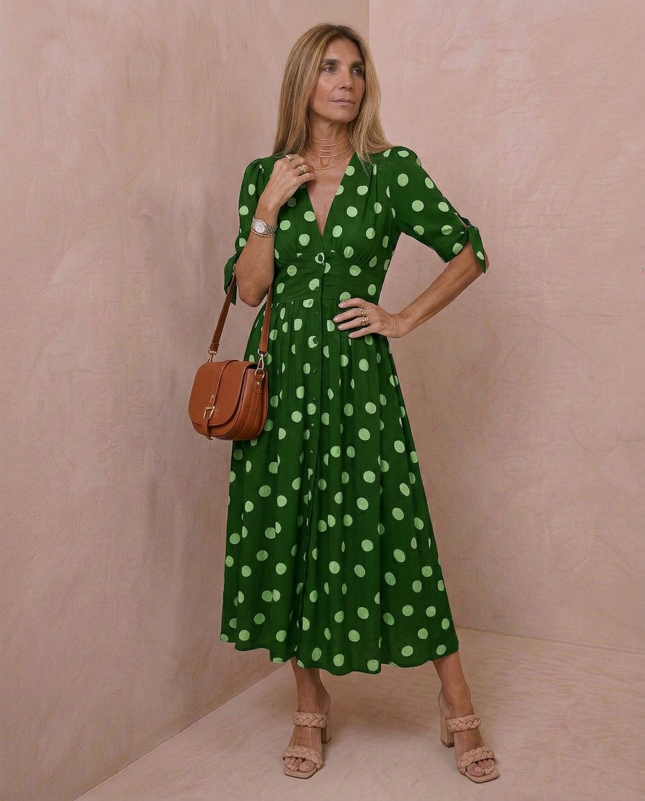 Azura · Vestido maxi de inspiración tropical