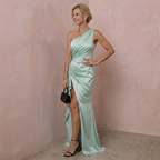Valenne · Vestido maxi asimétrico