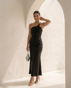 Elysia · Vestido largo satinado