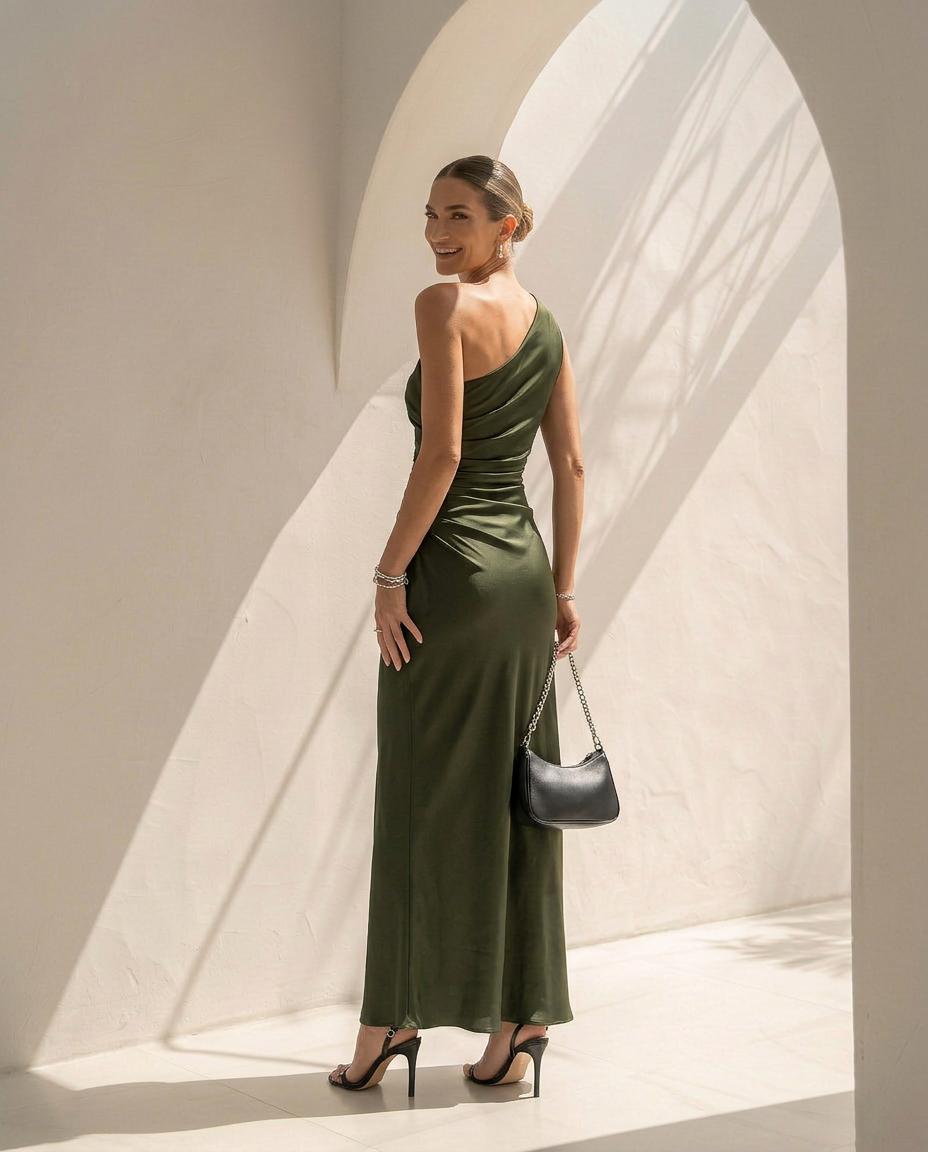 Élodie · Vestido largo de silueta refinada