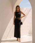 Velisse · Vestido largo de encaje sofisticado