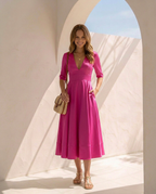 Céleste · Vestido midi de silueta fluida