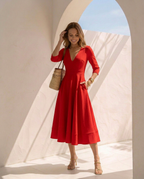 Céleste · Vestido midi de silueta fluida