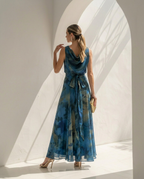 Néréide · Conjunto estampado de top y falda maxi