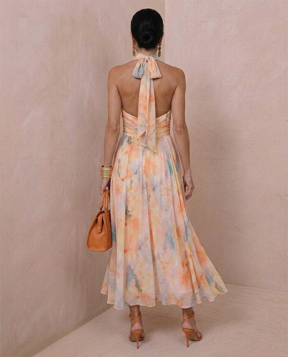 Solea · Vestido largo estampado