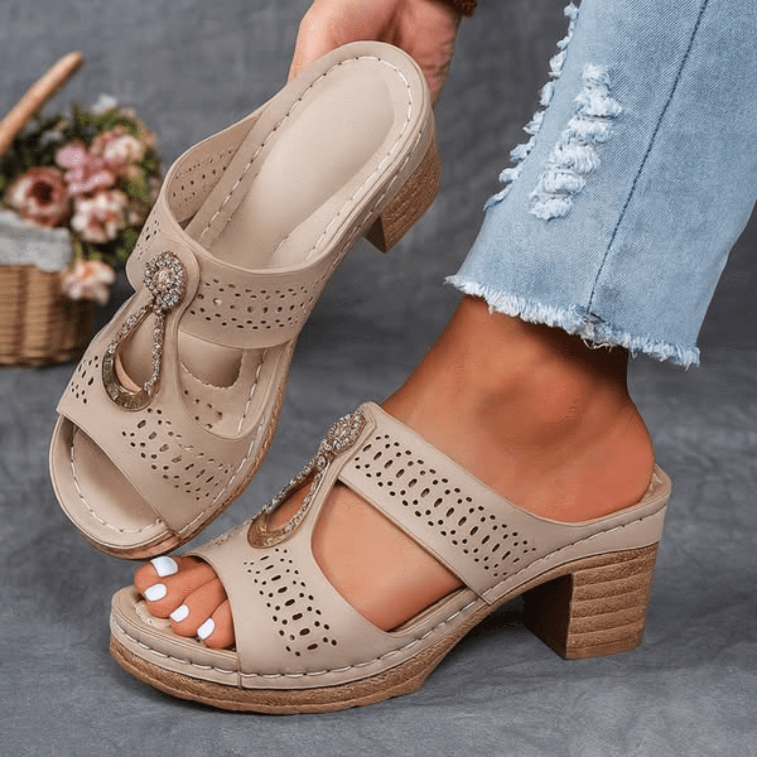Luz de Seda | Sandalias Ortopédicas Confortables Isabelle