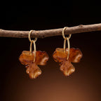 Boucles d'oreilles pendantes Fleur