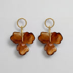 Boucles d'oreilles pendantes Fleur