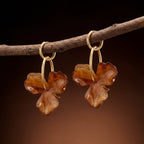 Boucles d'oreilles pendantes Fleur