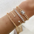 Domitia Calvina | Conjunto de Pulseras Doradas